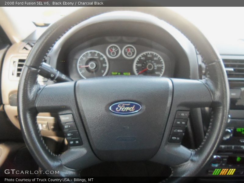 Black Ebony / Charcoal Black 2008 Ford Fusion SEL V6