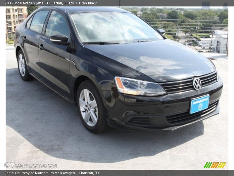 Black / Titan Black 2012 Volkswagen Jetta TDI Sedan