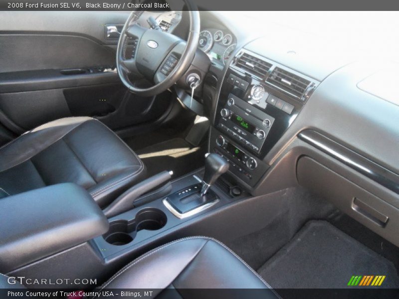 Black Ebony / Charcoal Black 2008 Ford Fusion SEL V6
