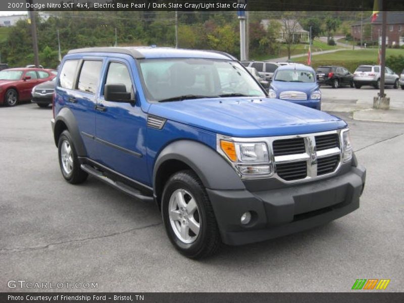 Electric Blue Pearl / Dark Slate Gray/Light Slate Gray 2007 Dodge Nitro SXT 4x4