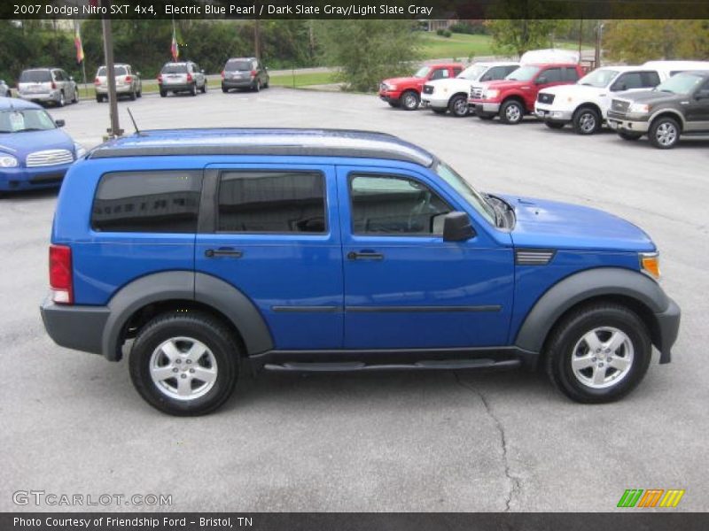 Electric Blue Pearl / Dark Slate Gray/Light Slate Gray 2007 Dodge Nitro SXT 4x4