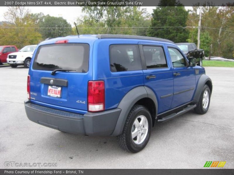 Electric Blue Pearl / Dark Slate Gray/Light Slate Gray 2007 Dodge Nitro SXT 4x4