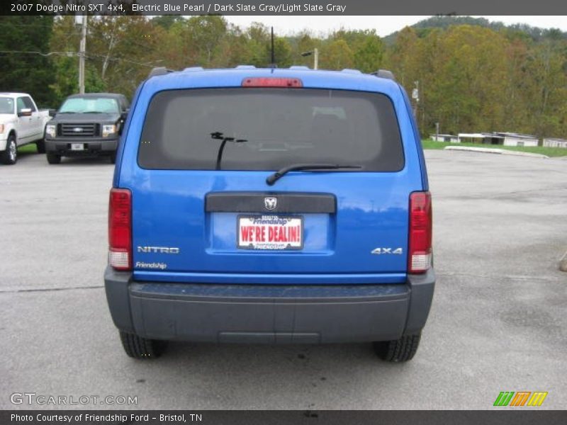 Electric Blue Pearl / Dark Slate Gray/Light Slate Gray 2007 Dodge Nitro SXT 4x4