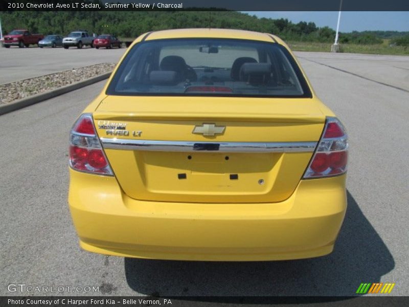 Summer Yellow / Charcoal 2010 Chevrolet Aveo LT Sedan