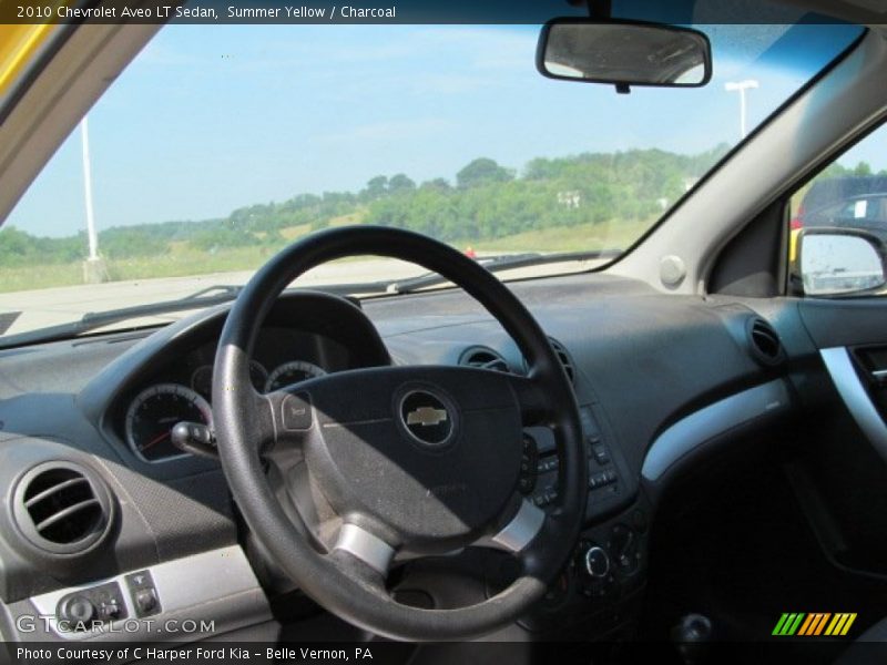 Summer Yellow / Charcoal 2010 Chevrolet Aveo LT Sedan