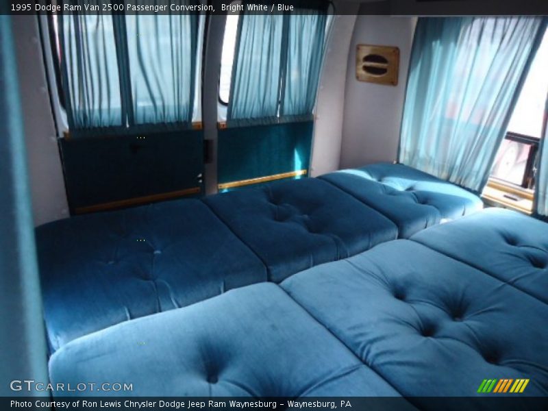Bright White / Blue 1995 Dodge Ram Van 2500 Passenger Conversion