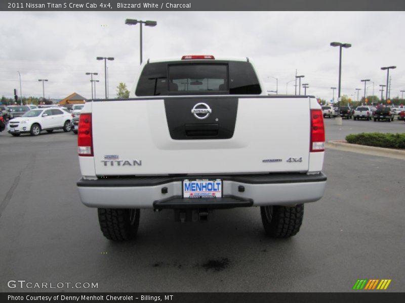 Blizzard White / Charcoal 2011 Nissan Titan S Crew Cab 4x4