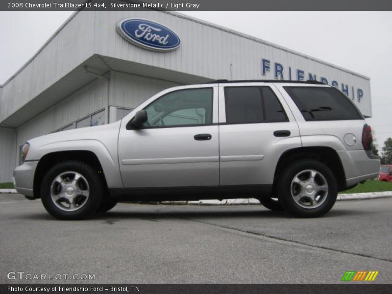 Silverstone Metallic / Light Gray 2008 Chevrolet TrailBlazer LS 4x4