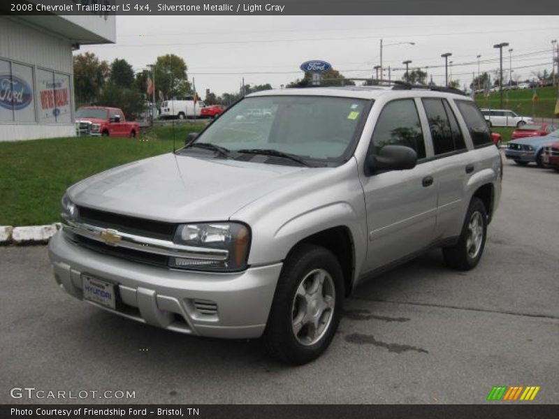 Silverstone Metallic / Light Gray 2008 Chevrolet TrailBlazer LS 4x4