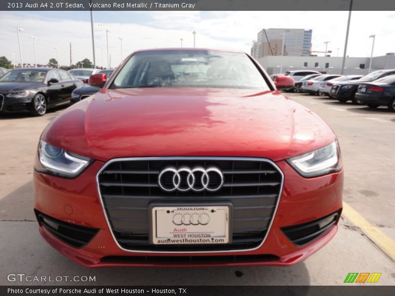 Volcano Red Metallic / Titanium Gray 2013 Audi A4 2.0T Sedan