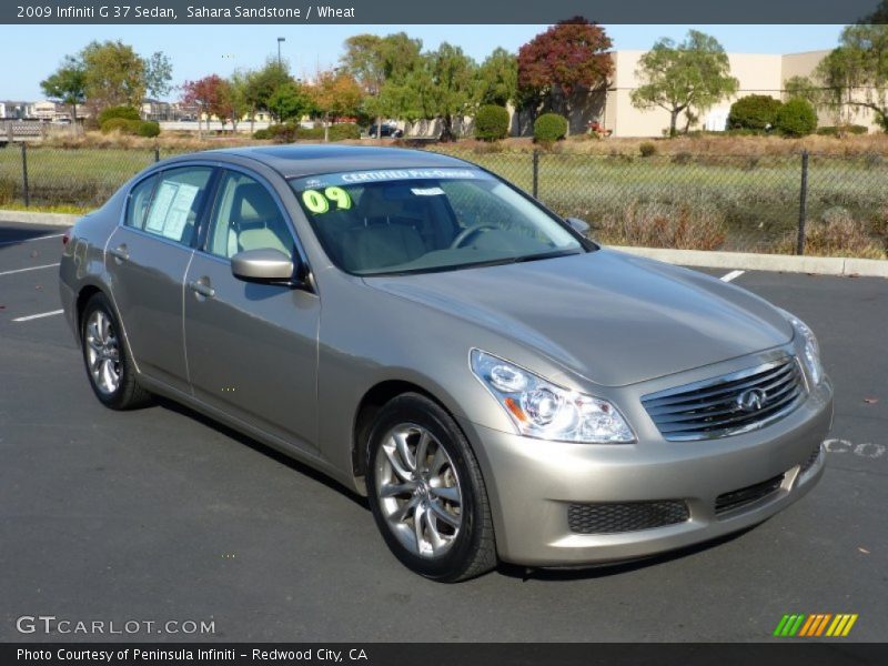 Sahara Sandstone / Wheat 2009 Infiniti G 37 Sedan