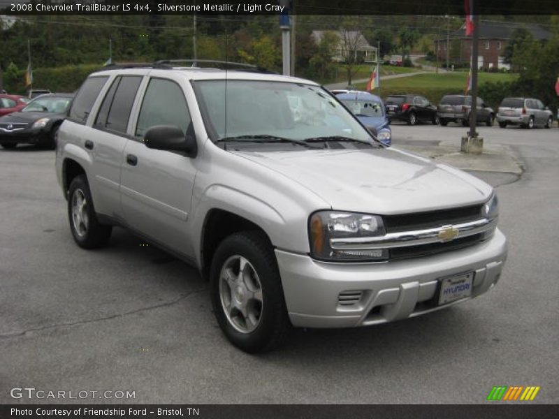 Silverstone Metallic / Light Gray 2008 Chevrolet TrailBlazer LS 4x4