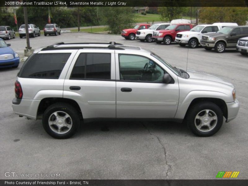 Silverstone Metallic / Light Gray 2008 Chevrolet TrailBlazer LS 4x4