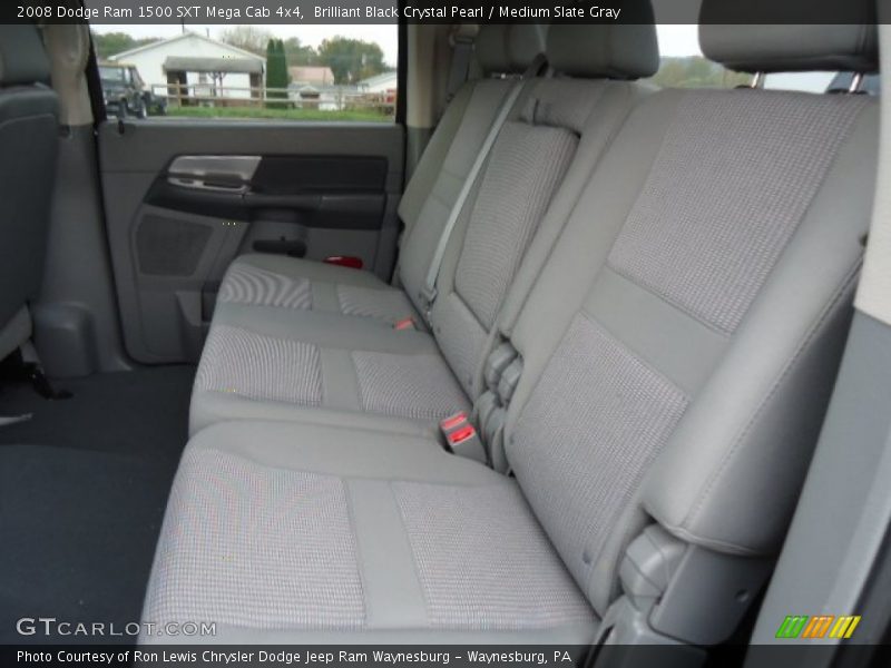 Brilliant Black Crystal Pearl / Medium Slate Gray 2008 Dodge Ram 1500 SXT Mega Cab 4x4