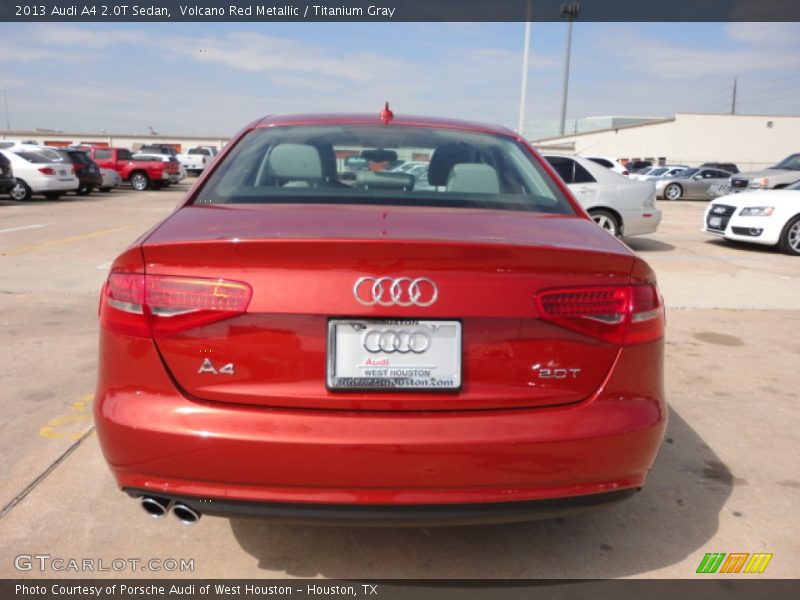Volcano Red Metallic / Titanium Gray 2013 Audi A4 2.0T Sedan