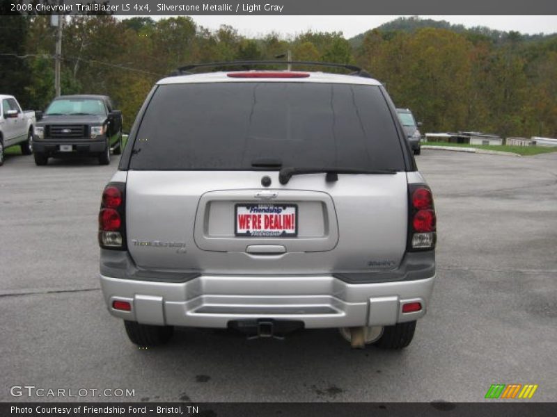 Silverstone Metallic / Light Gray 2008 Chevrolet TrailBlazer LS 4x4