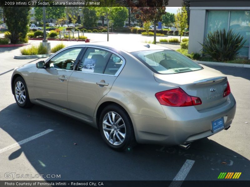 Sahara Sandstone / Wheat 2009 Infiniti G 37 Sedan