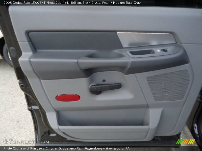 Brilliant Black Crystal Pearl / Medium Slate Gray 2008 Dodge Ram 1500 SXT Mega Cab 4x4