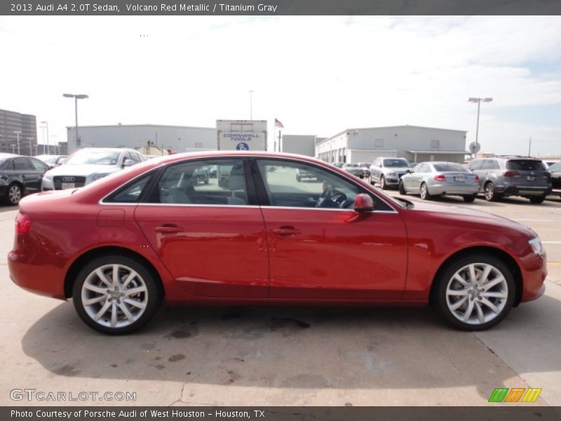 Volcano Red Metallic / Titanium Gray 2013 Audi A4 2.0T Sedan