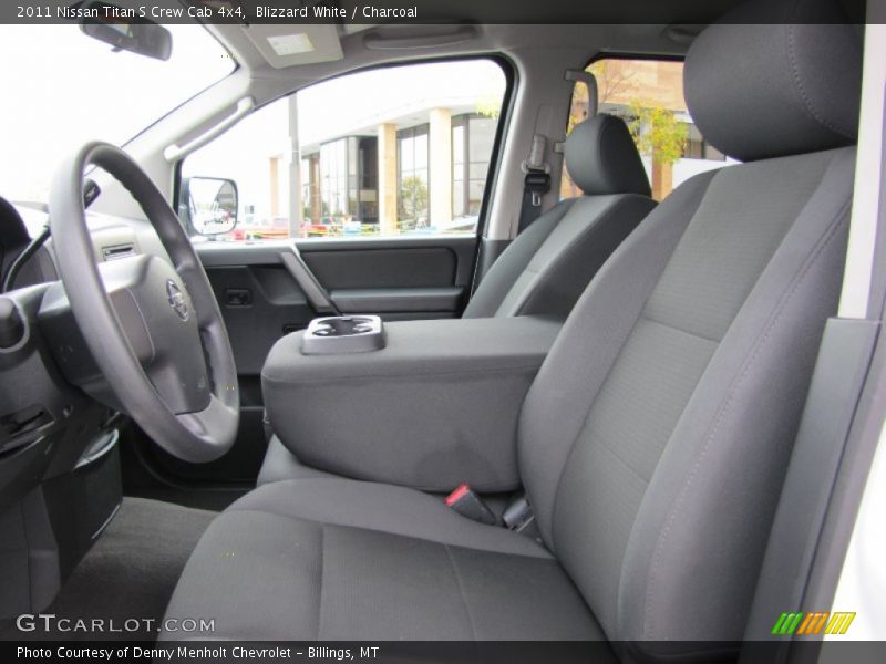 Blizzard White / Charcoal 2011 Nissan Titan S Crew Cab 4x4