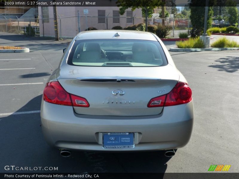 Sahara Sandstone / Wheat 2009 Infiniti G 37 Sedan