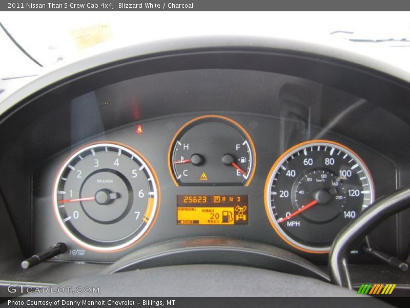 Blizzard White / Charcoal 2011 Nissan Titan S Crew Cab 4x4