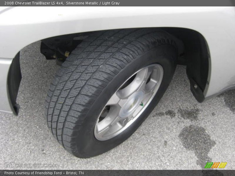 Silverstone Metallic / Light Gray 2008 Chevrolet TrailBlazer LS 4x4