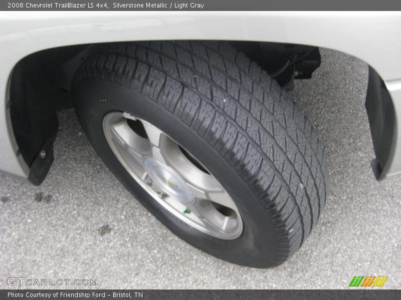 Silverstone Metallic / Light Gray 2008 Chevrolet TrailBlazer LS 4x4