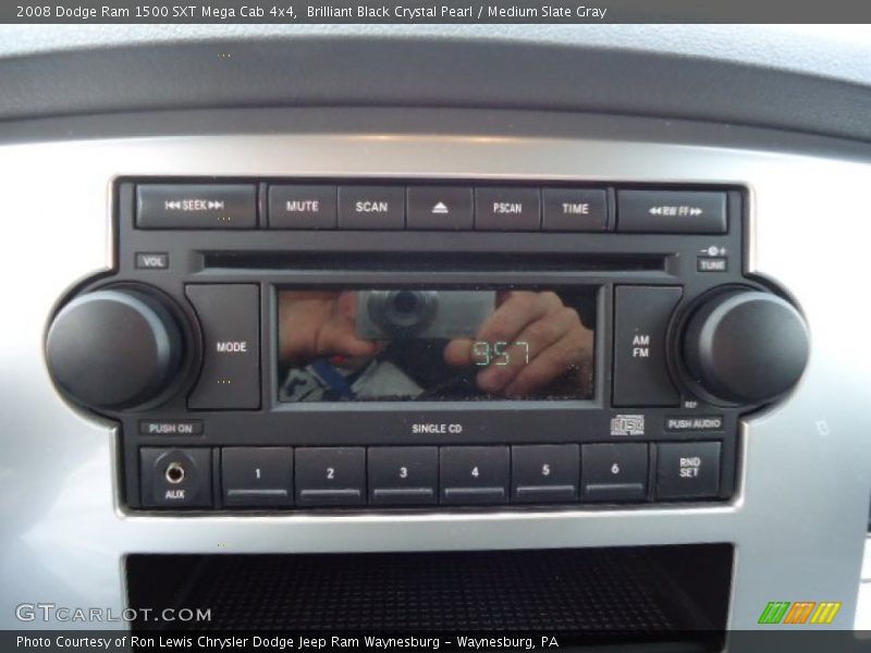 Brilliant Black Crystal Pearl / Medium Slate Gray 2008 Dodge Ram 1500 SXT Mega Cab 4x4