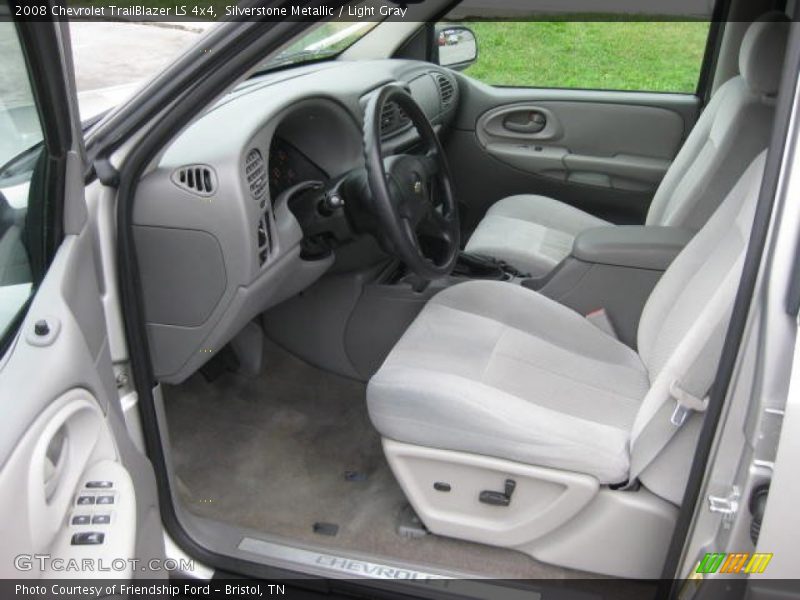 Silverstone Metallic / Light Gray 2008 Chevrolet TrailBlazer LS 4x4