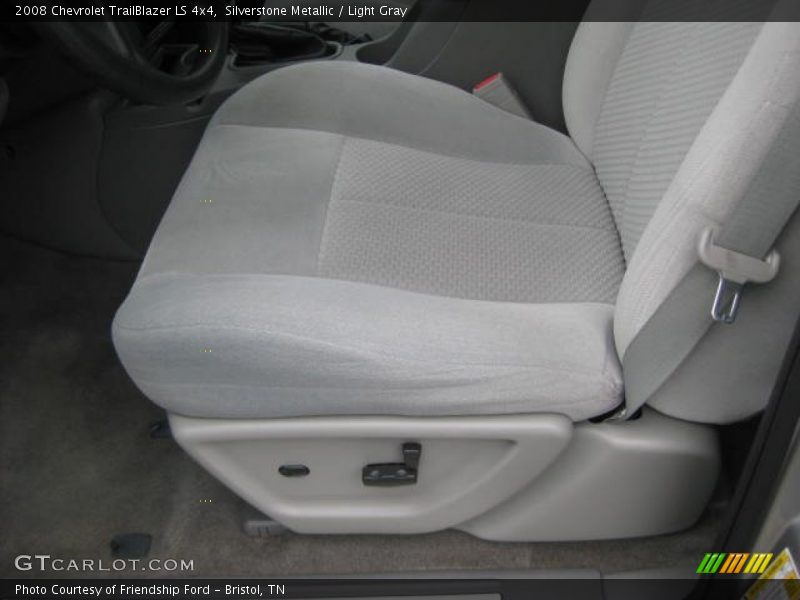 Silverstone Metallic / Light Gray 2008 Chevrolet TrailBlazer LS 4x4