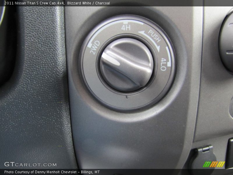 Blizzard White / Charcoal 2011 Nissan Titan S Crew Cab 4x4