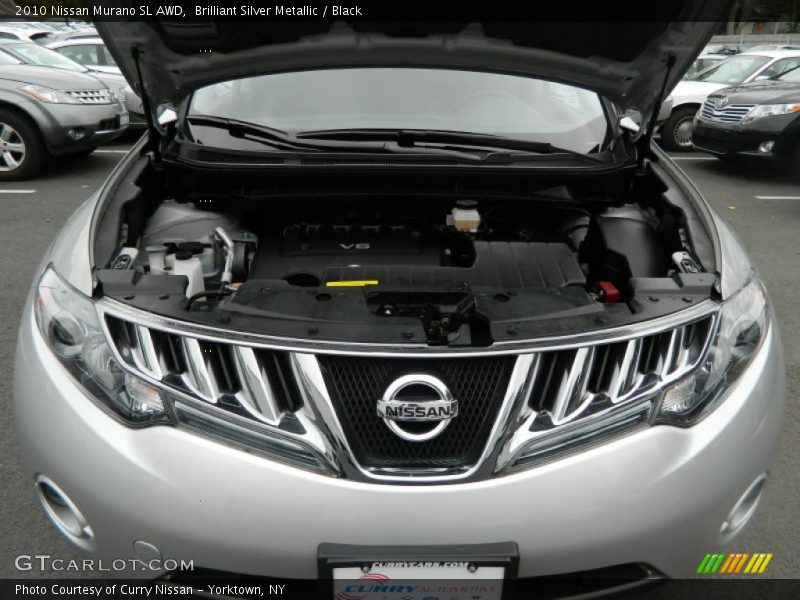 Brilliant Silver Metallic / Black 2010 Nissan Murano SL AWD