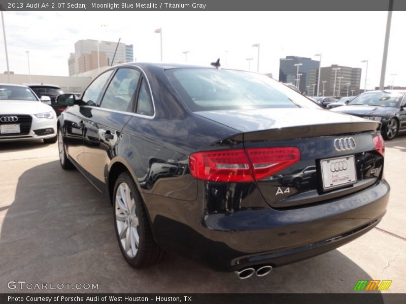 Moonlight Blue Metallic / Titanium Gray 2013 Audi A4 2.0T Sedan