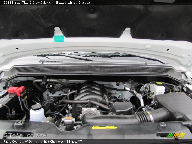 Blizzard White / Charcoal 2011 Nissan Titan S Crew Cab 4x4