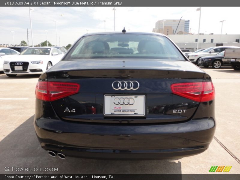 Moonlight Blue Metallic / Titanium Gray 2013 Audi A4 2.0T Sedan