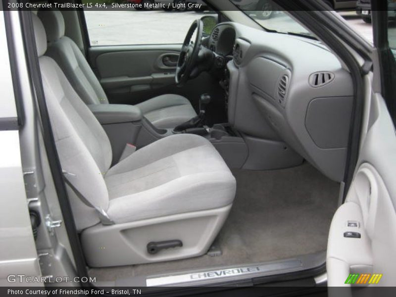 Silverstone Metallic / Light Gray 2008 Chevrolet TrailBlazer LS 4x4