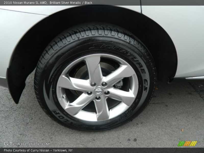 Brilliant Silver Metallic / Black 2010 Nissan Murano SL AWD