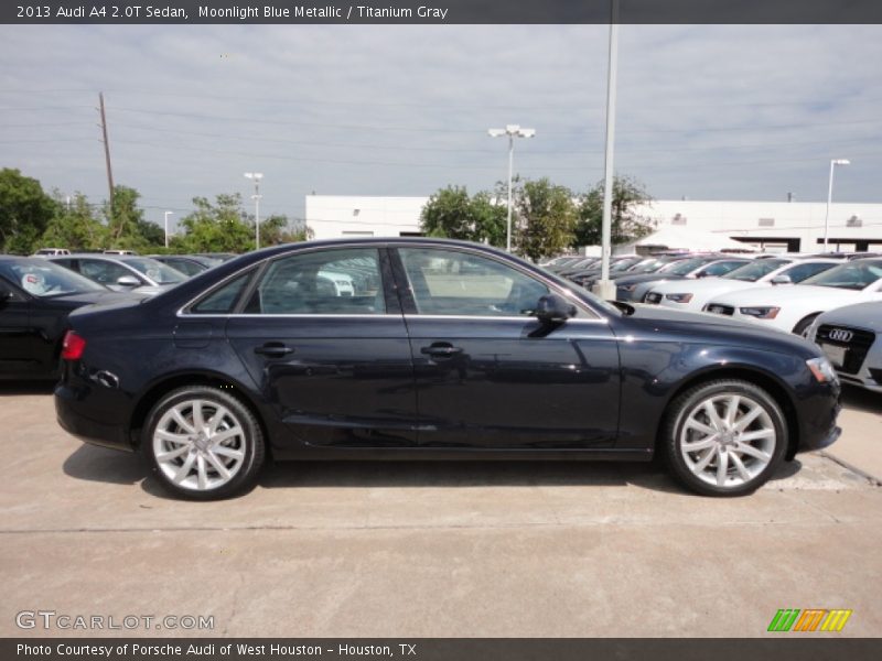 Moonlight Blue Metallic / Titanium Gray 2013 Audi A4 2.0T Sedan