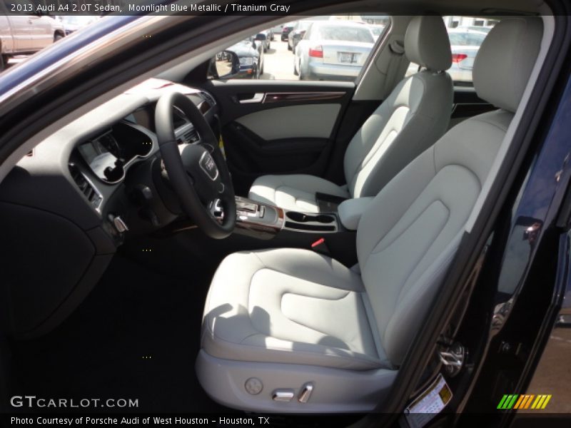 Moonlight Blue Metallic / Titanium Gray 2013 Audi A4 2.0T Sedan