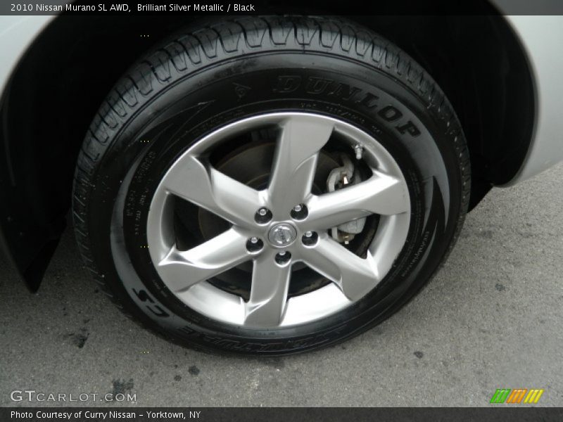 Brilliant Silver Metallic / Black 2010 Nissan Murano SL AWD