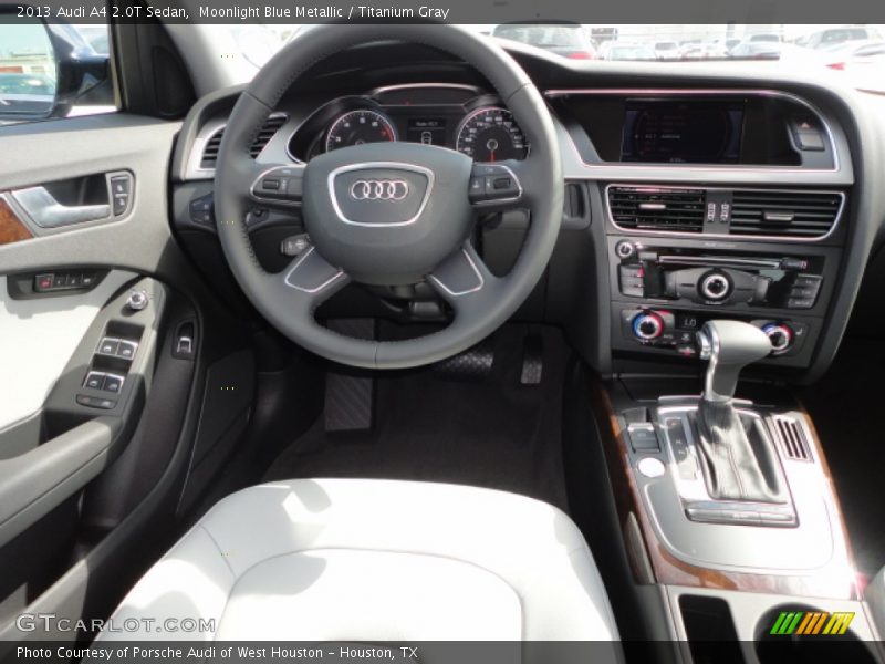 Moonlight Blue Metallic / Titanium Gray 2013 Audi A4 2.0T Sedan