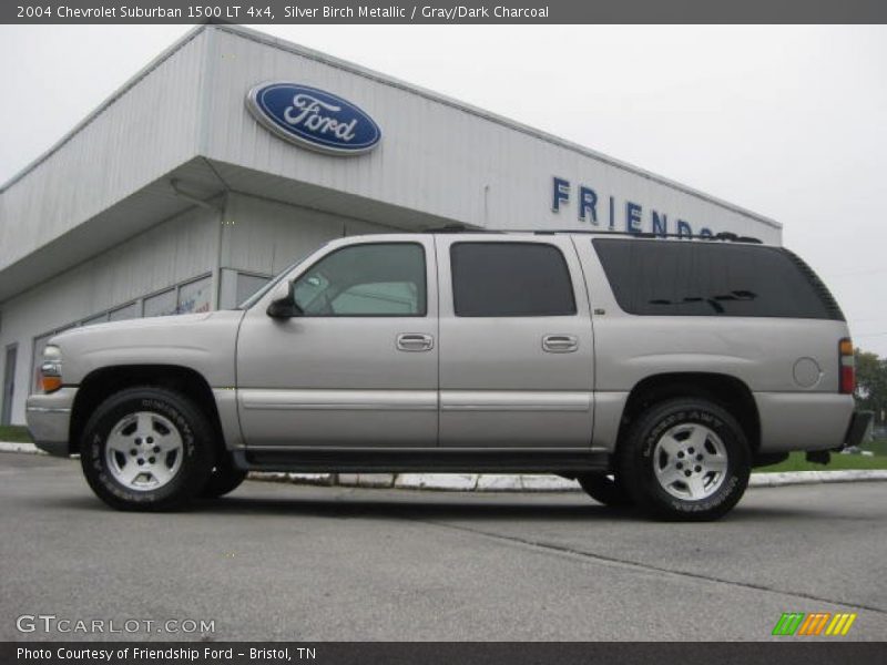 Silver Birch Metallic / Gray/Dark Charcoal 2004 Chevrolet Suburban 1500 LT 4x4