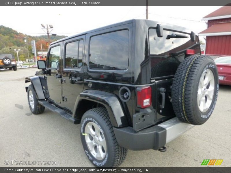 Black / Black 2013 Jeep Wrangler Unlimited Sahara 4x4