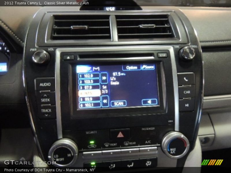 Classic Silver Metallic / Ash 2012 Toyota Camry L