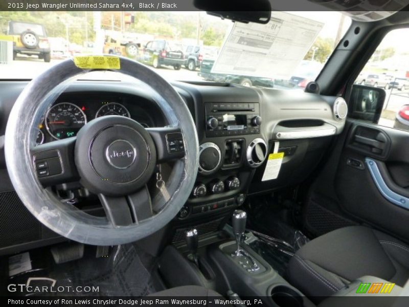 Black / Black 2013 Jeep Wrangler Unlimited Sahara 4x4