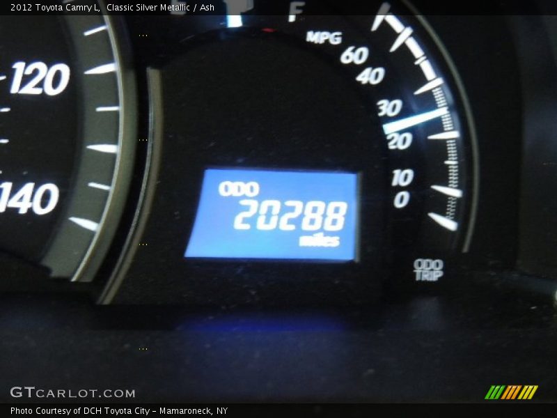 Classic Silver Metallic / Ash 2012 Toyota Camry L