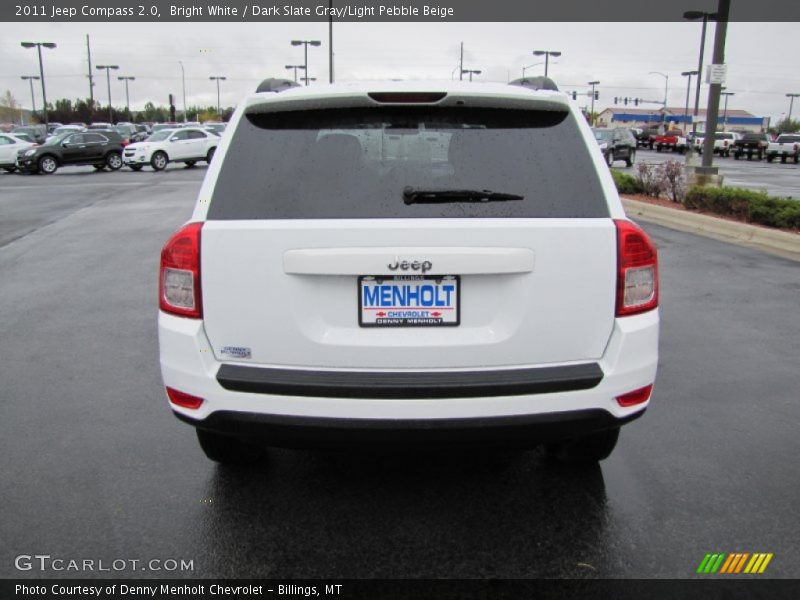 Bright White / Dark Slate Gray/Light Pebble Beige 2011 Jeep Compass 2.0