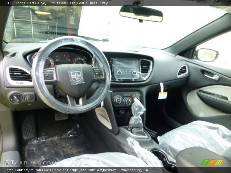 Citrus Peel Pearl Coat / Diesel Gray 2013 Dodge Dart Rallye