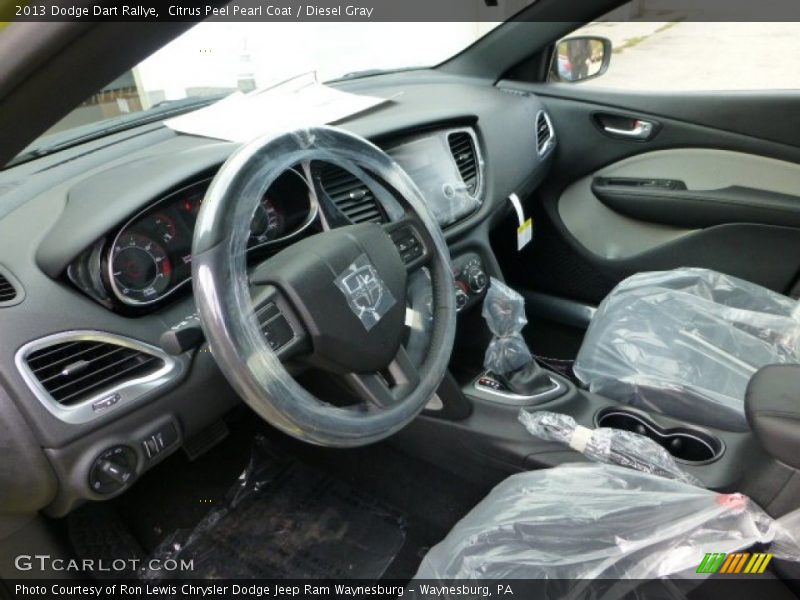 Citrus Peel Pearl Coat / Diesel Gray 2013 Dodge Dart Rallye